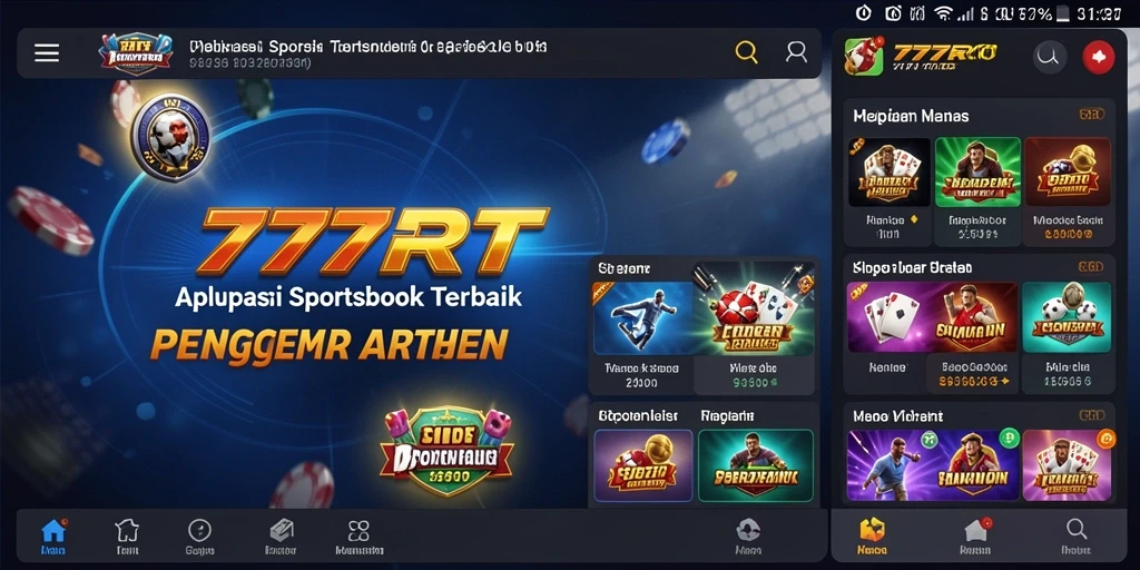 Tampilan menarik dari gameplay Sportsbook 777RT dengan berbagai taruhan.