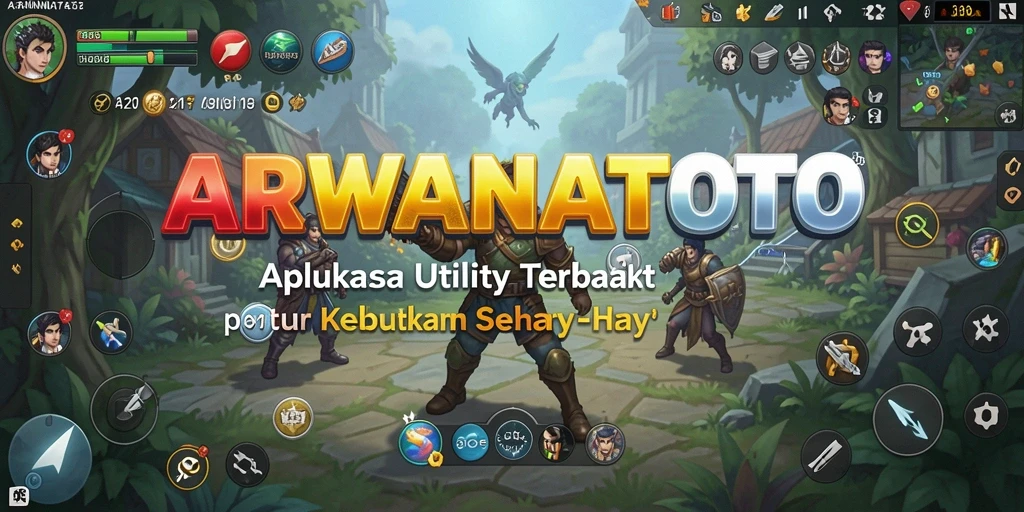 Tampilan utama ARWANATOTO dengan fitur utility yang menarik.