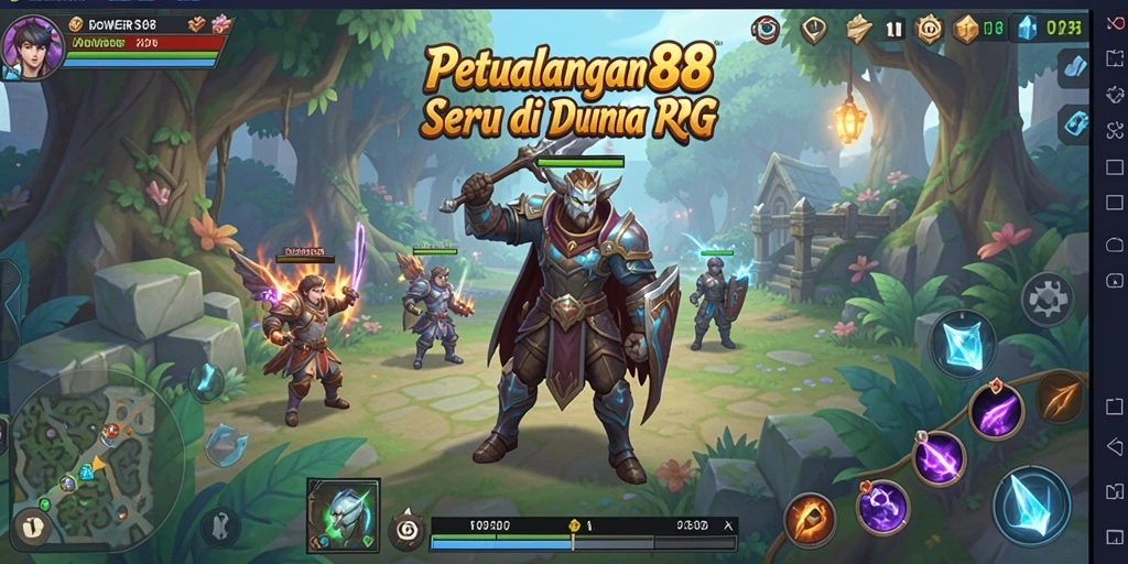 Screenshot menampilkan keseruan gameplay RPG DOWER88.