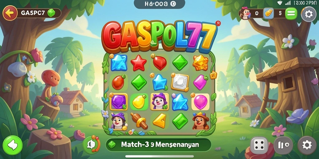Gameplay seru mencocokkan simbol dalam GASPOL77.