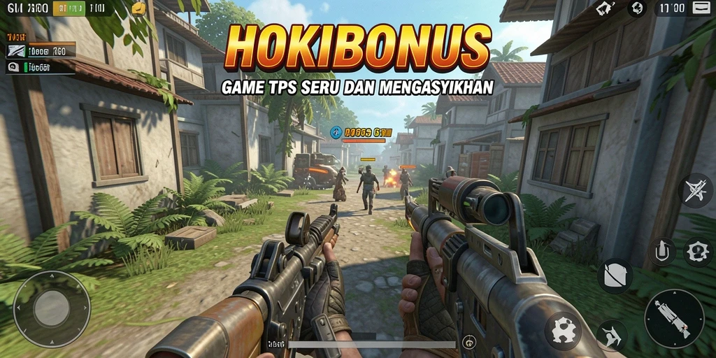 Tampilan utama HOKIBONUS menampilkan aksi tembak-menembak yang mendebarkan.