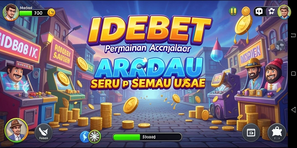 Tampilan menakjubkan dari gameplay Arcade IDEBET yang penuh tantangan.