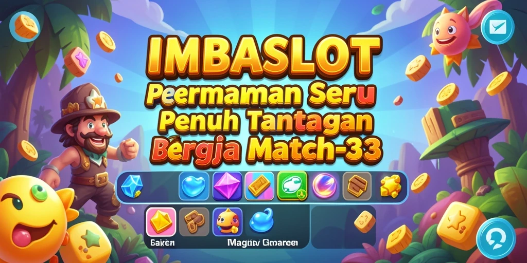 Screenshot gameplay <strong>IMBASLOT</strong> menampilkan aksi mencocokkan simbol yang menantang.