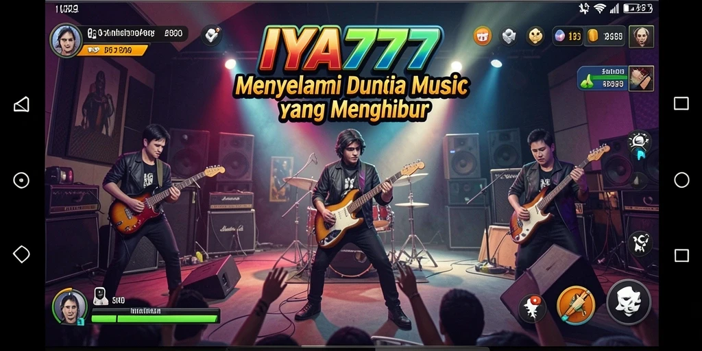 Tampilan gameplay menampilkan fitur interaktif musik yang menarik.