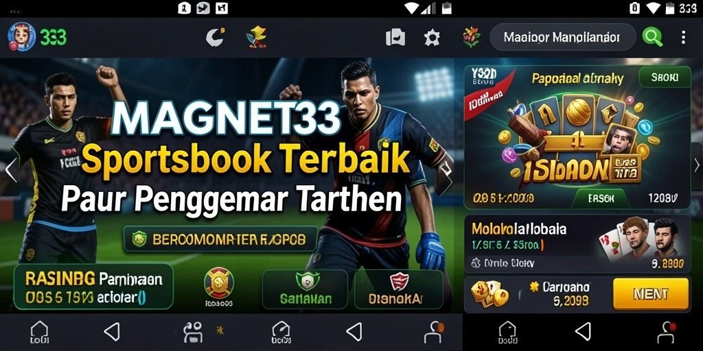 Tampilan menarik dari gameplay taruhan olahraga di MAGNET33.