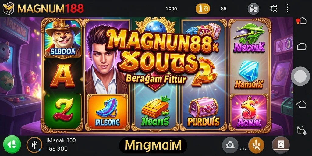 Screenshot gameplay MAGNUM188 menunjukkan aksi Slot yang menarik dan interaktif.
