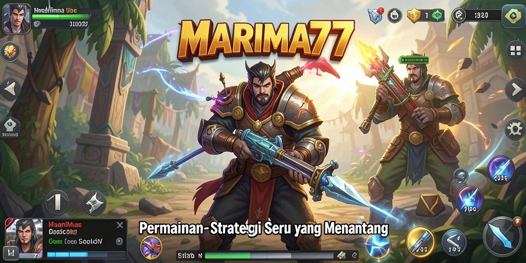 Tangkapan layar dari gameplay <strong>MARIMA77</strong> yang mendebarkan dengan pertarungan strategi.