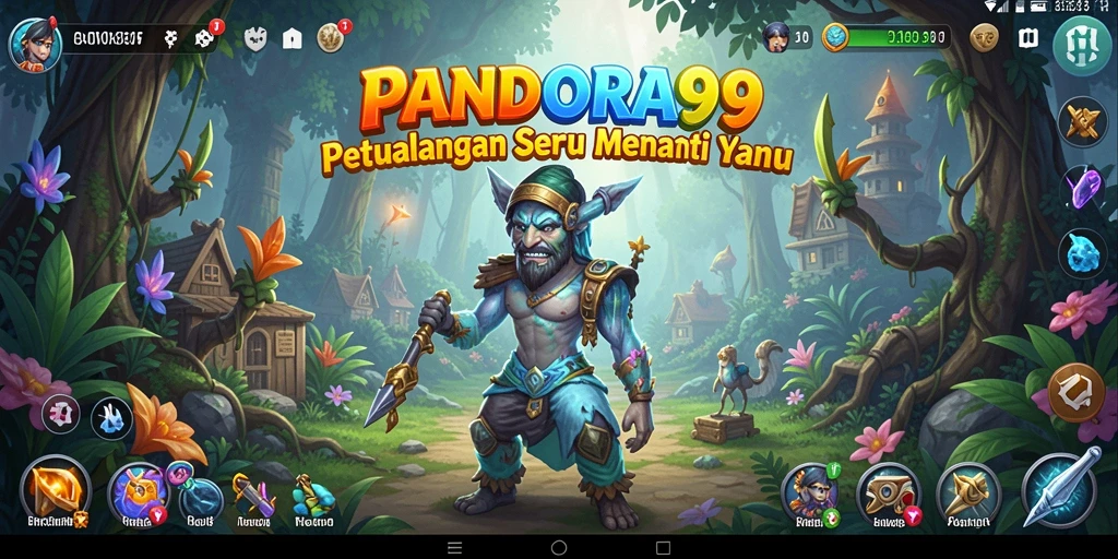 Screenshot gameplay PANDORA99 menunjukkan petualangan yang mendebarkan.