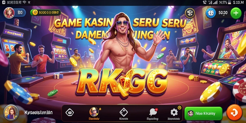 Tampilan utama RKGG dengan gameplay Kasino yang menegangkan.